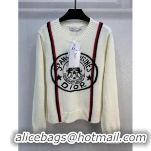 Promotional Dior Cashmere & Wool Sweater D113037 Beige 2023