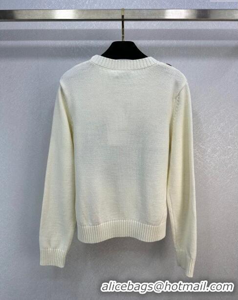 Promotional Dior Cashmere & Wool Sweater D113037 Beige 2023