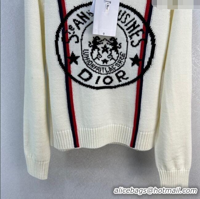 Promotional Dior Cashmere & Wool Sweater D113037 Beige 2023