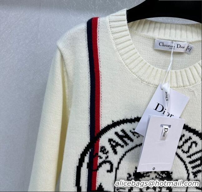 Promotional Dior Cashmere & Wool Sweater D113037 Beige 2023