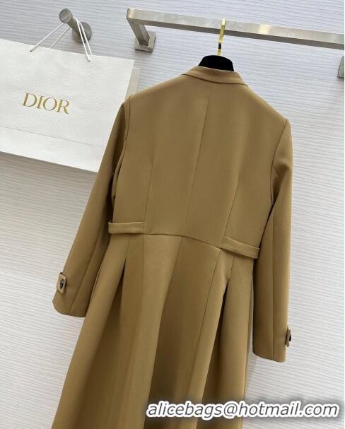 Well Crafted Dior Dress with Buttons D120611 Brown 2023