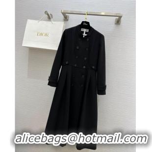 Best Price Dior Dress with Buttons D120612 Black 2023