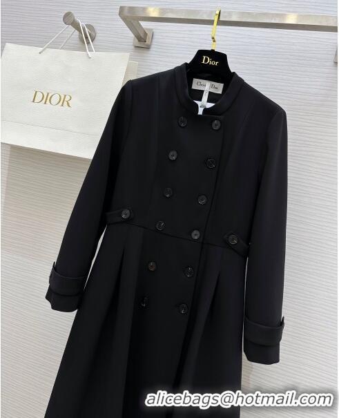 Best Price Dior Dress with Buttons D120612 Black 2023