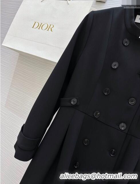 Best Price Dior Dress with Buttons D120612 Black 2023