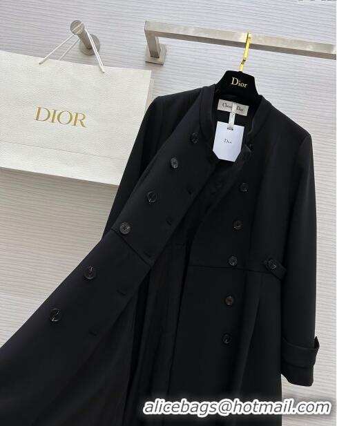 Best Price Dior Dress with Buttons D120612 Black 2023