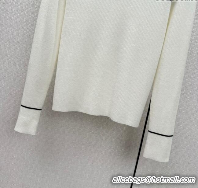 ​Well Crafted Dior Wool Sweater D122204 White 2023