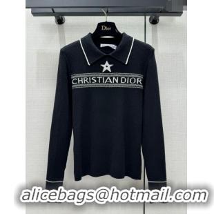 ​Good Looking Dior Wool Sweater D122205 Black 2023