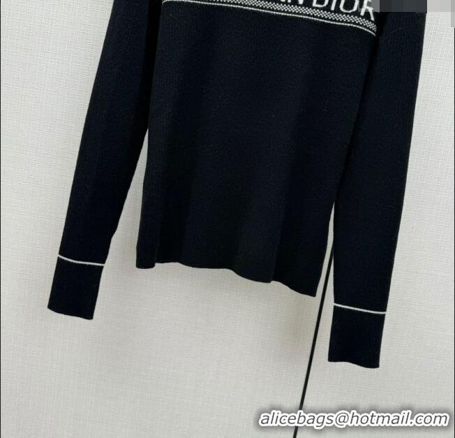 ​Good Looking Dior Wool Sweater D122205 Black 2023