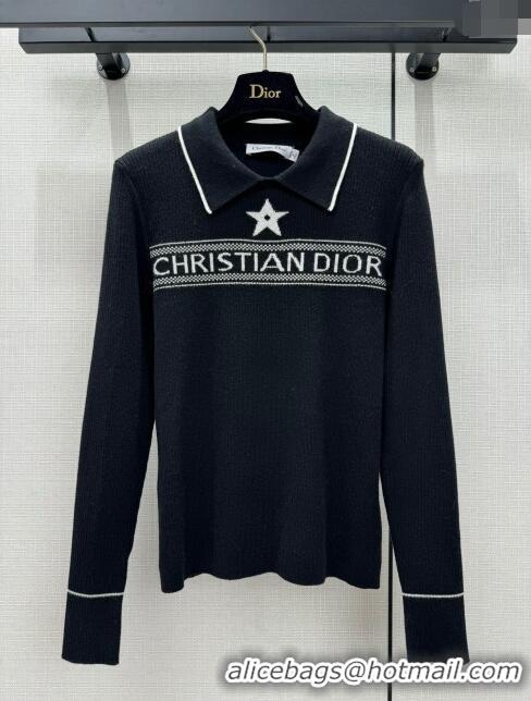 ​Good Looking Dior Wool Sweater D122205 Black 2023