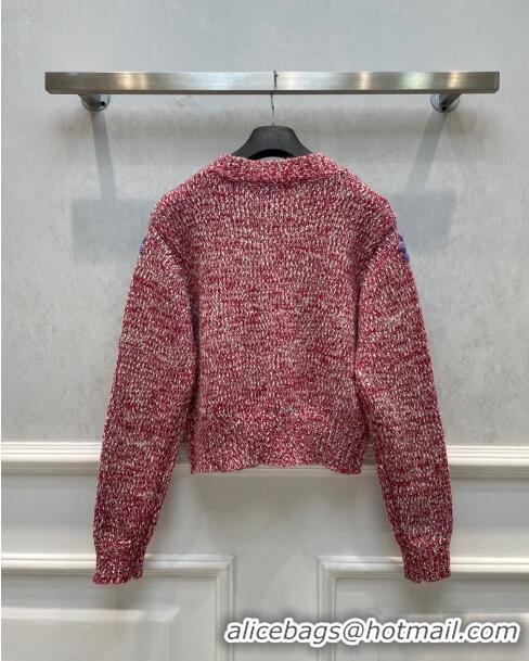 Well Crafted Dior Wool & Cashmere Cardigan D122511 Red 2023