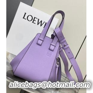 Top Grade Loewe Classic Soft grain cow leather Hammock bag 46622 Purple