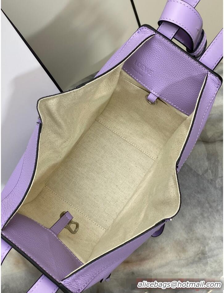 Top Grade Loewe Classic Soft grain cow leather Hammock bag 46622 Purple