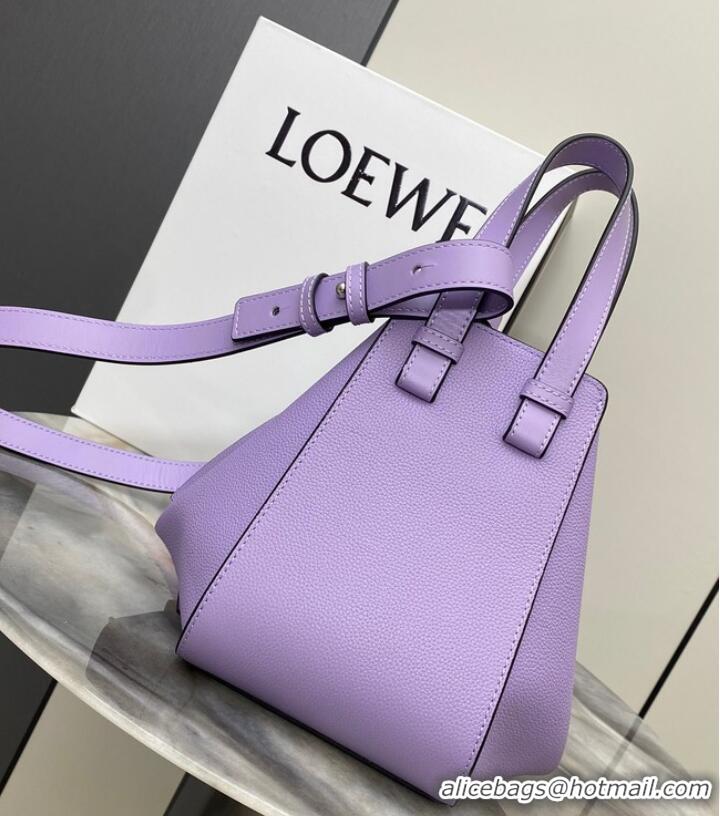 Top Grade Loewe Classic Soft grain cow leather Hammock bag 46622 Purple