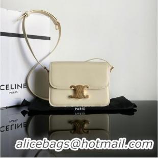 Inexpensive Celine TEEN TRIOMPHE BAG IN SHINY CALFSKIN 188423 NUDE