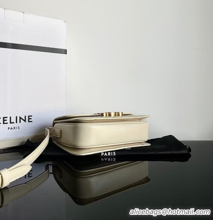 Inexpensive Celine TEEN TRIOMPHE BAG IN SHINY CALFSKIN 188423 NUDE