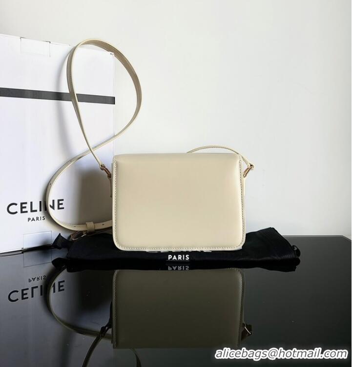 Inexpensive Celine TEEN TRIOMPHE BAG IN SHINY CALFSKIN 188423 NUDE