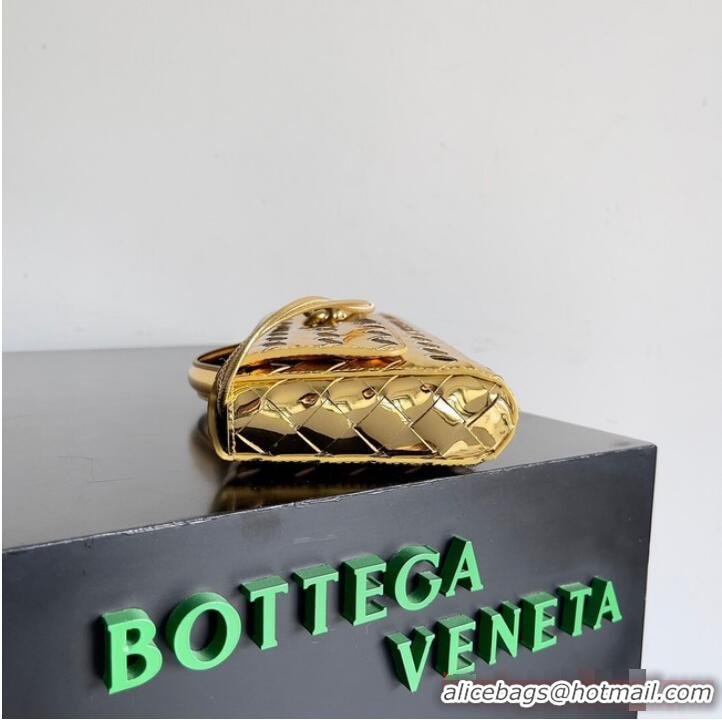 Super Quality Bottega Veneta Long Clutch Andiamo With Handle 741511 Gold 