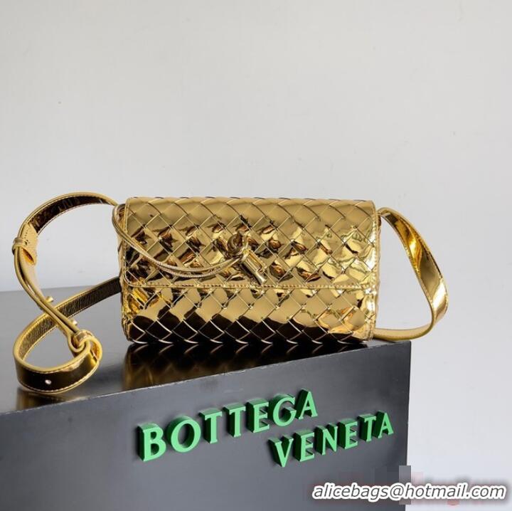 Good Product Bottega Veneta Mini Andiamo Cross-Body Bag 755545 Gold