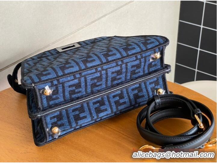 Modern Classic Fendi Peekaboo ISeeU Petite 8BN335 Blue