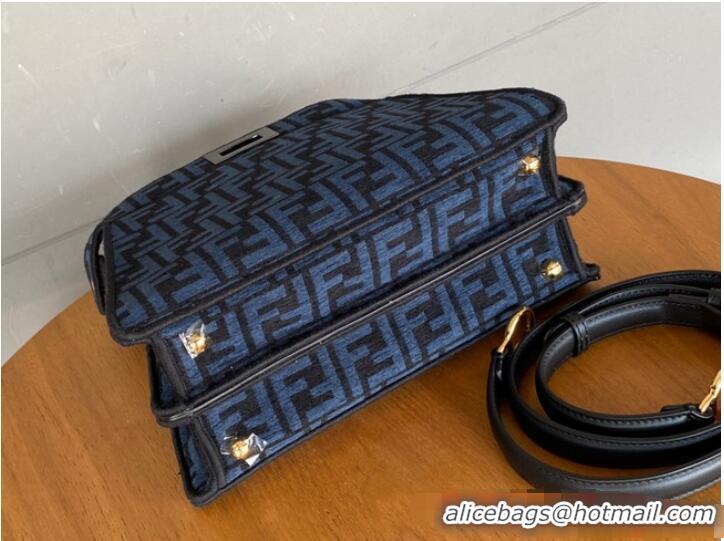 Modern Classic Fendi Peekaboo ISeeU Petite 8BN335 Blue