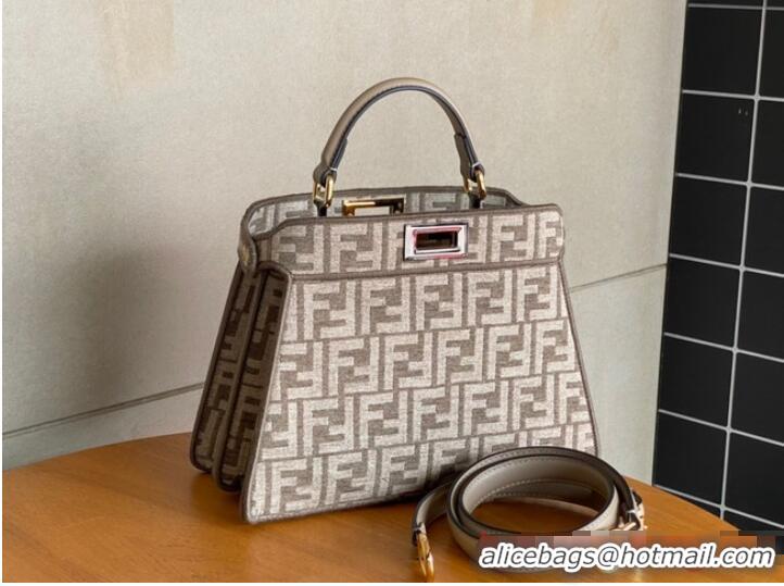 Buy Discount Fendi Peekaboo ISeeU Petite 8BN335 White