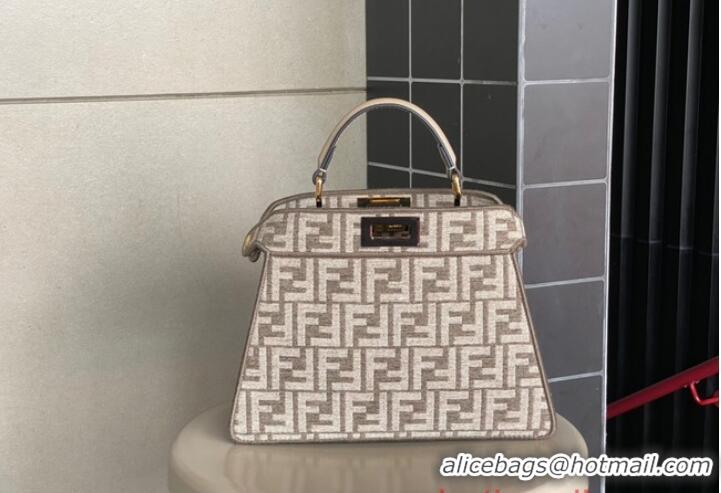 Buy Discount Fendi Peekaboo ISeeU Petite 8BN335 White