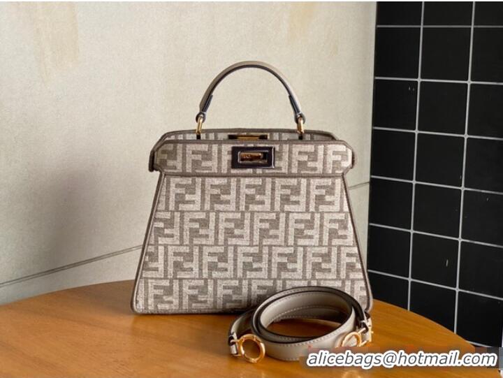 Buy Discount Fendi Peekaboo ISeeU Petite 8BN335 White