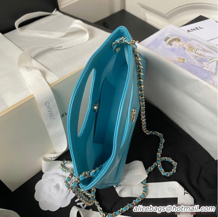 Pretty Style Chanel mini 31 bag AP3656 Sky Blue