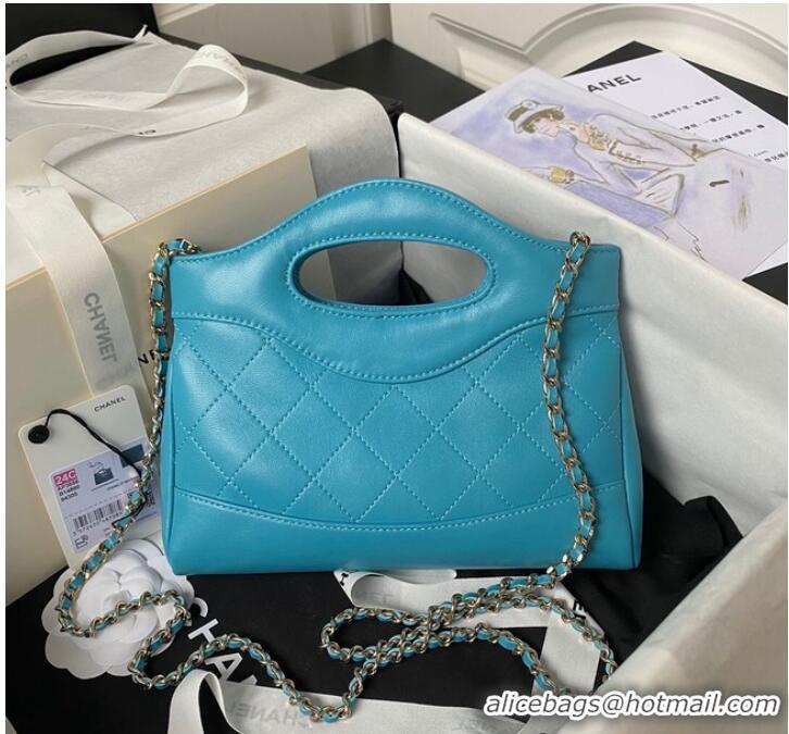 Pretty Style Chanel mini 31 bag AP3656 Sky Blue