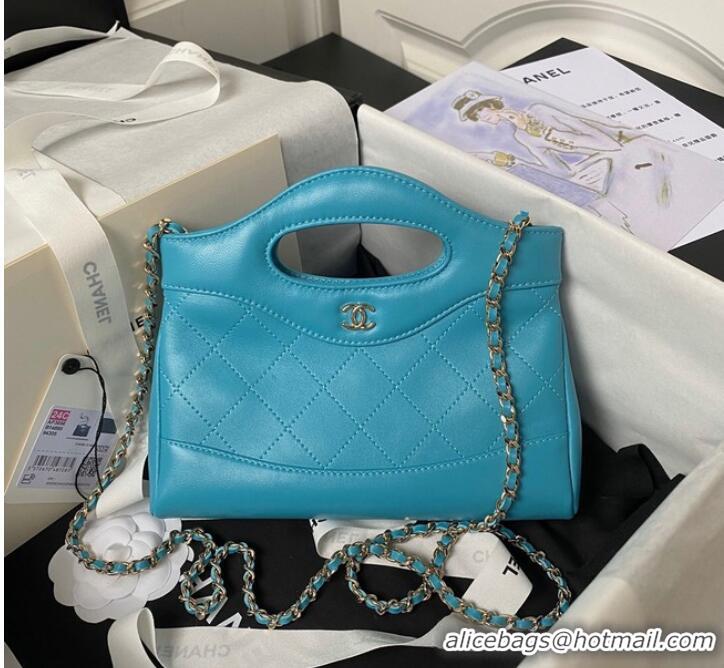 Pretty Style Chanel mini 31 bag AP3656 Sky Blue