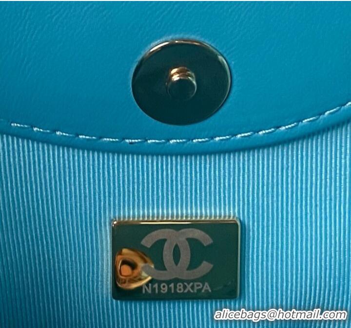 Pretty Style Chanel mini 31 bag AP3656 Sky Blue