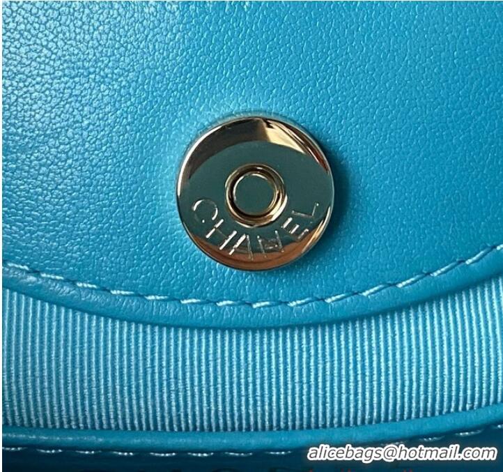 Pretty Style Chanel mini 31 bag AP3656 Sky Blue