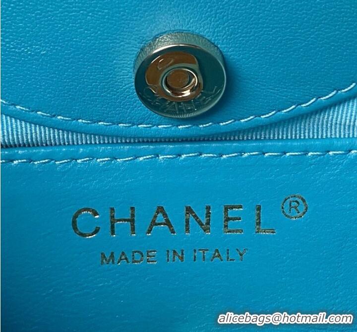 Pretty Style Chanel mini 31 bag AP3656 Sky Blue