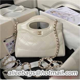 Luxurious Discount Chanel mini 31 bag AP3656 White