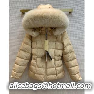 Good Taste Fendi Reversible FF Down Jacket F110951 Yellow 2023