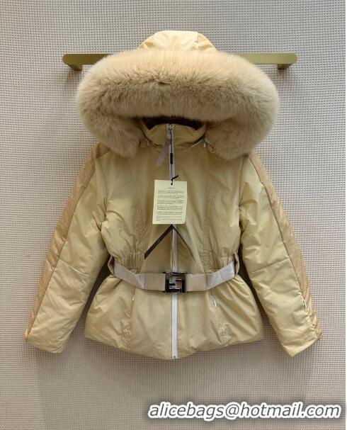 Good Taste Fendi Reversible FF Down Jacket F110951 Yellow 2023