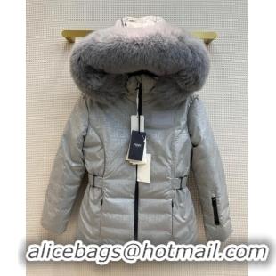 ​Top Quality Fendi Reversible FF Down Jacket F110952 Grey 2023