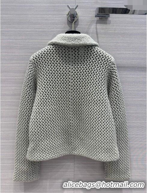 Pretty Style Fendi Cashmere Jacket F111014 Grey 2023