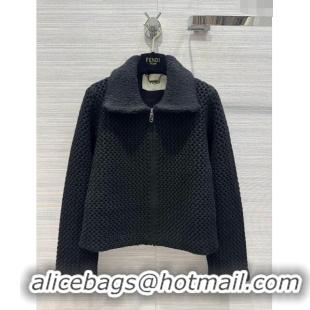 Buy Inexpensive Fendi Cashmere Jacket F111015 Black 2023