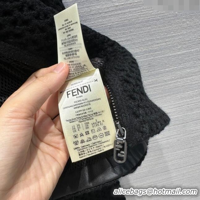 Buy Inexpensive Fendi Cashmere Jacket F111015 Black 2023