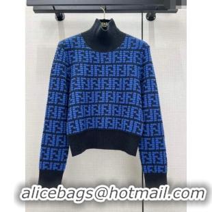 ​Top Grade Fendi FF Sweater F122519 Blue 2023