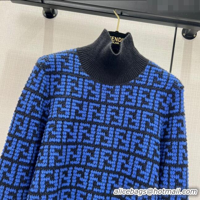 ​Top Grade Fendi FF Sweater F122519 Blue 2023