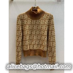 ​Well Crafted Fendi FF Sweater F122521 Brown 2023