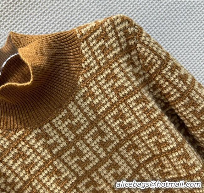 ​Well Crafted Fendi FF Sweater F122521 Brown 2023