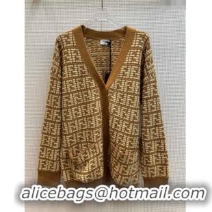 Popular Style Fendi FF Cardigan F122522 Brown 2023