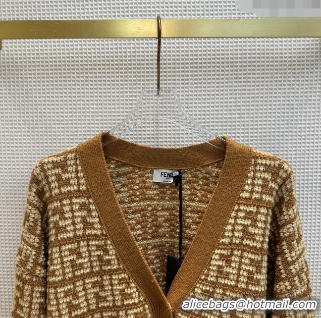 Popular Style Fendi FF Cardigan F122522 Brown 2023