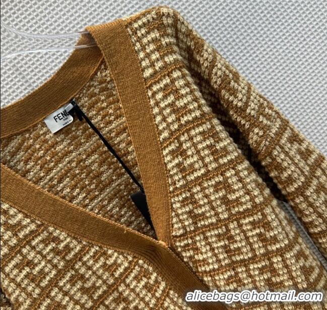 Popular Style Fendi FF Cardigan F122522 Brown 2023