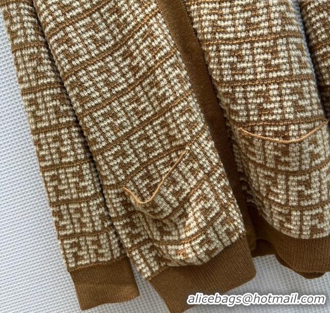 Popular Style Fendi FF Cardigan F122522 Brown 2023