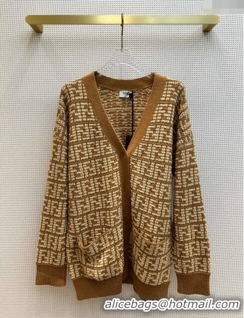 Popular Style Fendi FF Cardigan F122522 Brown 2023