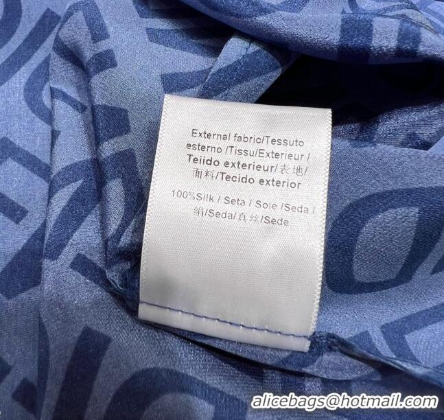 ​Well Crafted Fendi Silk Shirt F122533 Blue 2023